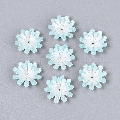 Колпачки для акриловых бусин в виде цветов SACR-T017-50B-1