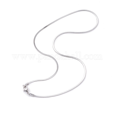 Не тускнеющие ожерелья из нержавеющей стали 304 в виде змеиных цепей NJEW-O058-28P-1