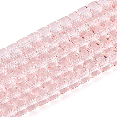 Прозрачные стеклянные бусины GLAA-N065-4x4mm-A03-1