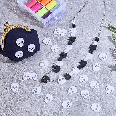 60шт акриловые пуговицы BUTT-PH0001-59A-01-1