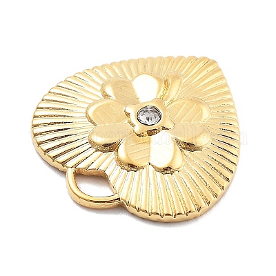 Подвески из нержавеющей стали 304 со стразами STAS-R155-035H-G-1