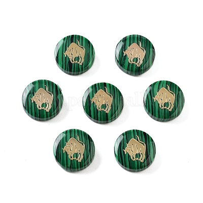 Синтетические малахитовые шарики G-F775-D04-1