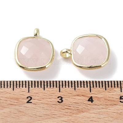 Природного розового кварца подвески G-G012-09G-04-1