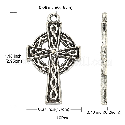 Подвески из сплава в ирландском тибетском стиле PALLOY-YW0001-30-1