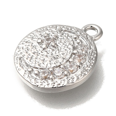 Латунные микро проложить кубического циркония подвески KK-U038-08P-1