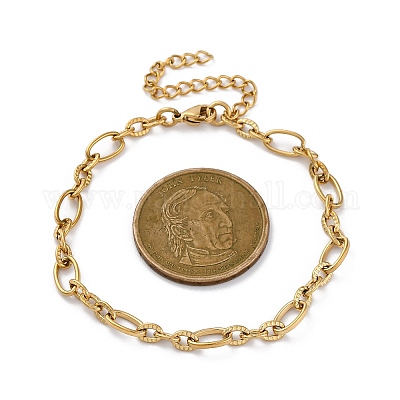 Браслеты из нержавеющей стали 304 BJEW-K265-02G-1