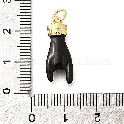 Подвески из латуни с эмалью в стойку KK-L225-028G-04-1