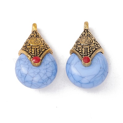 Подвески из сплава в тибетском стиле RESI-G035-01AG-1