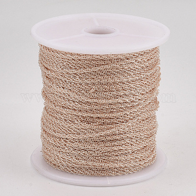 Паяные латунные покрытые железные веревочные цепи CH-S125-07A-RG-1