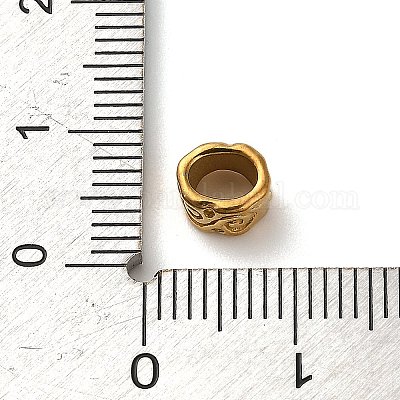 Бусины из нержавеющей стали 304 STAS-R009-03G-02-1