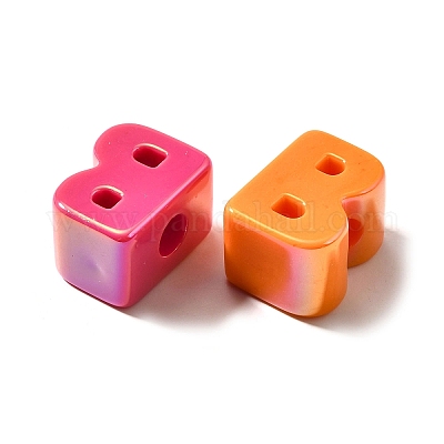 УФ-покрытие непрозрачные акриловые европейские бусины SACR-Z007-01B-1