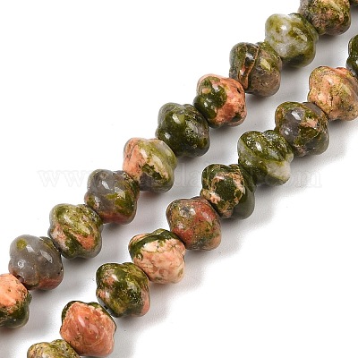 Природные Unakite бисер нитей G-P595-C06-01-1