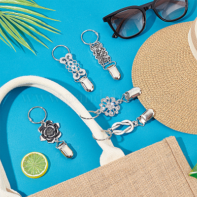 5 шт. 5 стиля железные ретро-зажимы для шляп FIND-PH0005-79-1