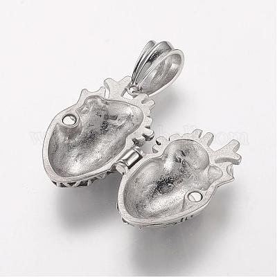 Подвески-медальоны из нержавеющей стали 304 STAS-P137-19AS-1