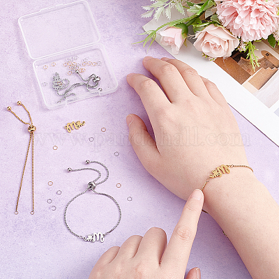 Набор для самостоятельного изготовления браслета со слайдером Word Mom Link DIY-UN0003-70-1