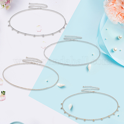 2 комплект 2-х цветных железных цепочек на талию&nbsp;AJEW-GF0011-04-1