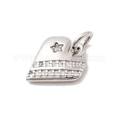 Латунные микро проложить кубического циркония подвески KK-C139-25B-P-1