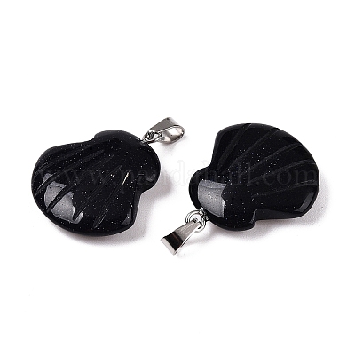 Синтетический синий авантюрин подвески G-T138-208K-1