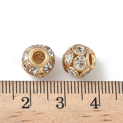 Латунные бусины со стразами  KK-A267-03B-01KCG-1