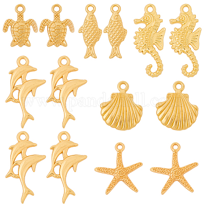 60шт 6 стиля наборы подвесок из сплава на морскую тематику FIND-SC0016-91-1