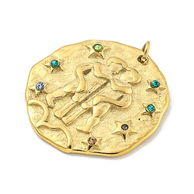 Подвески из нержавеющей стали 304 с покрытием из настоящего золота 18 карат методом вакуумного напыления PVD STAS-L278-003G-03-1