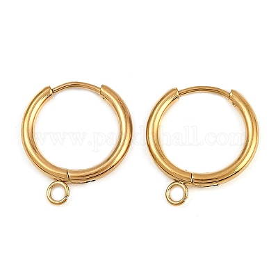 Фурнитура для сережек-колец из нержавеющей стали 304 STAS-B095-01G-1