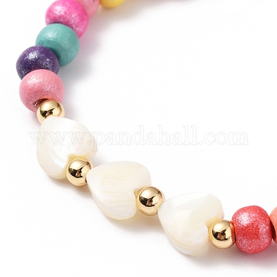 Стрейч детские браслеты BJEW-JB05787-02-1