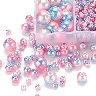 497шт 5 стиля радуги абс пластик имитация жемчуга OACR-YW0001-07A-1