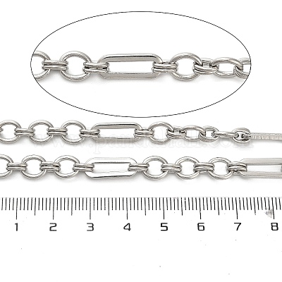 Цепи Figaro из нержавеющей стали 304 CHS-A016-75P-A-1