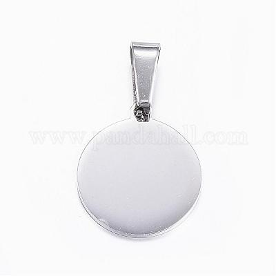 Не тускнеющие подвески из нержавеющей стали 304 с застежкой из нержавеющей стали 201 STAS-H355-09P-1