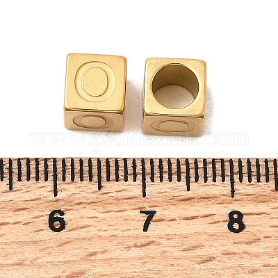 Европейские бусины из нержавеющей стали 304 STAS-D382-02O-G-1