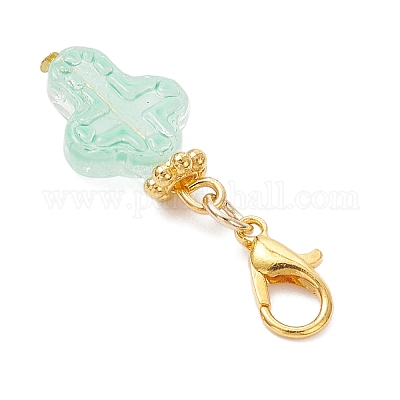 9 шт. стеклянные подвесные украшения HJEW-JM03929-01-1