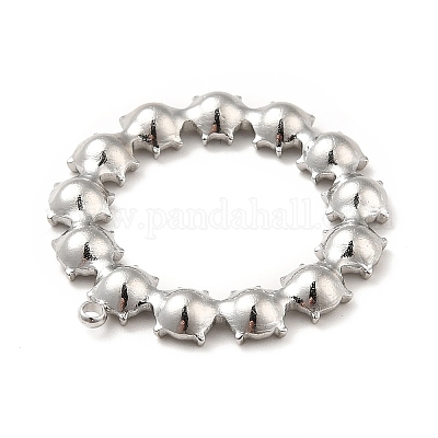 Подвеска из нержавеющей стали 304 со стразами STAS-P312-07P-1