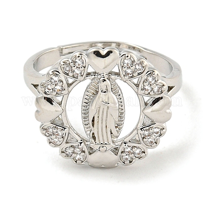 Плоские круглые с покрытием Saint & Heart RJEW-I105-04P-10-1