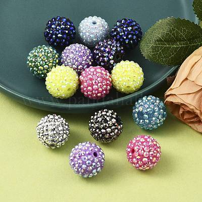 AB-цвет смолы горный хрусталь бисер RESI-S315-18x20-M-1