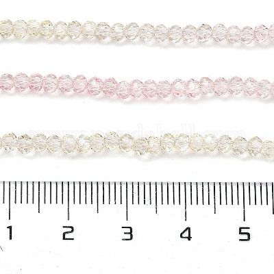 Прозрачные окрашенные стеклянные бусины X1-DGLA-A034-T2mm-A25-1