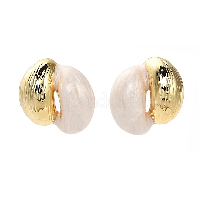 Серьги-гвоздики из латуни EJEW-P308-09A-G-1