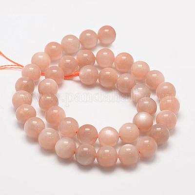 Натуральный Sunstone круглые бусины пряди G-O017-6mm-11-1