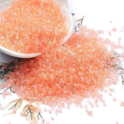 Стеклянные бусины прозрачных цветов SEED-H003-01B-1