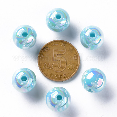 Непрозрачные акриловые бусины MACR-S370-D12mm-A07-1