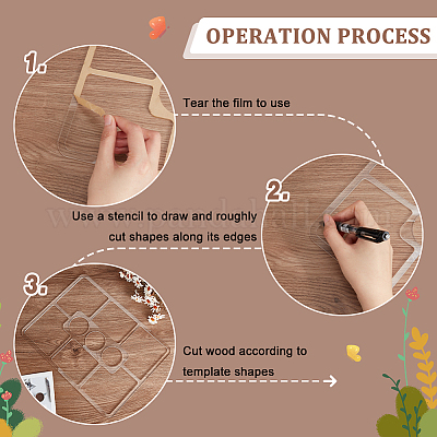 Прямоугольный акриловый лоток с 9 карманом FIND-WH0420-59-1