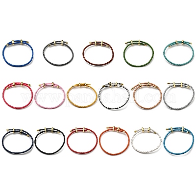 Кожаные браслеты плетеного шнура BJEW-G675-06G-1