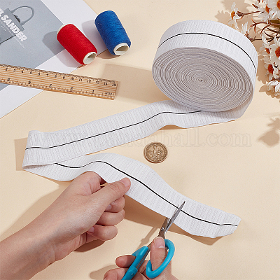 10 ярд плоский эластичный шнур из полиэстера&nbsp;SRIB-BC0001-35A-1