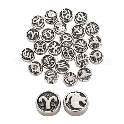 24 шт. 12 стиля эмалированных бусин из нержавеющей стали 304 STAS-LS0001-43-1