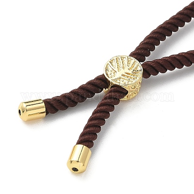 Изготовление браслетов из хлопка KK-F758-03U-G-1