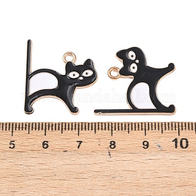 Подвески из эмали и сплава ENAM-K082-01D-KCG-1