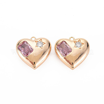 Латунные микро проложить кубического циркония подвески KK-N232-270B-1