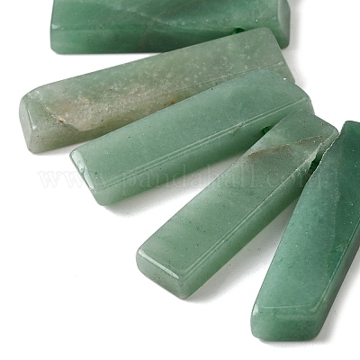 Естественный зеленый авантюрин бисер нитей G-S386-D15-1