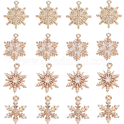 16 шт. 4-х стильный латунный подвеска с микропаве из кубического циркония FIND-SC0004-62-1