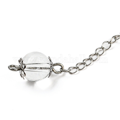 Большие подвески с маятником из смешанных драгоценных камней G-H293-01AS-1